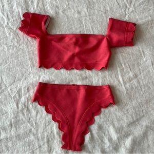 Scalloped bikini size S